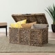 preview thumbnail 2 of 11, SEI Furniture Baux Water Hyacinth Storage Trunk Coffee Table