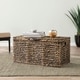 preview thumbnail 1 of 11, SEI Furniture Baux Water Hyacinth Storage Trunk Coffee Table