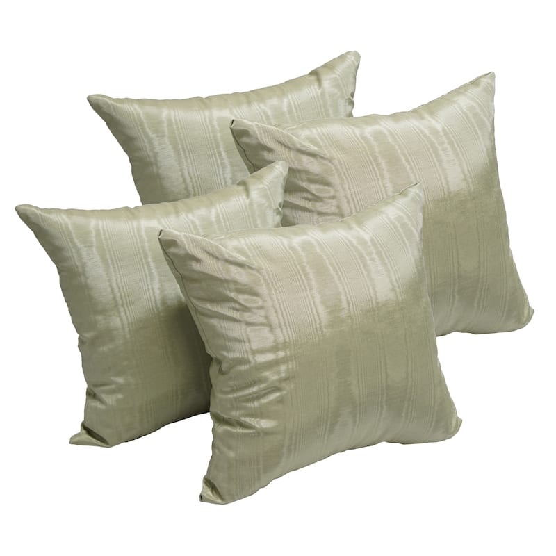 Moire Moss 17-inch Accent Throw Pillow (Set of 4)