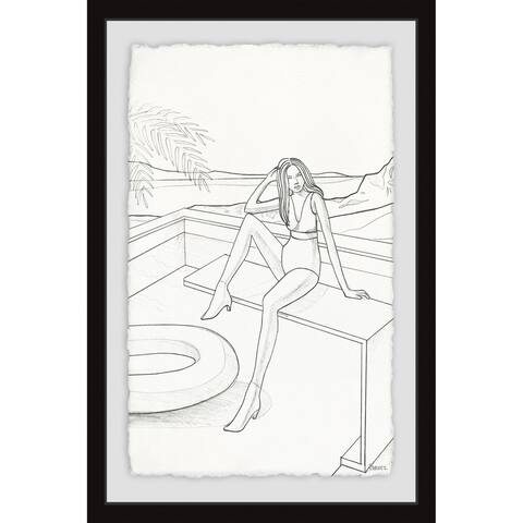Handmade Swimsuit and Boots Framed Print