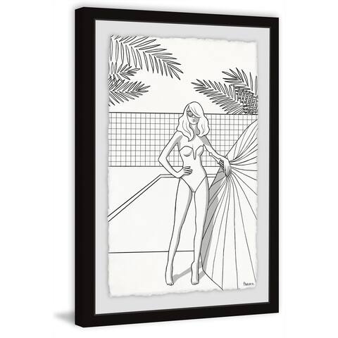 Handmade Plunge to the Pool Framed Print