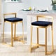 preview thumbnail 16 of 27, Fuji DLX Gold Counter Stool (Set of 2)