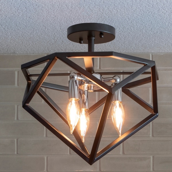 geometric flushmount