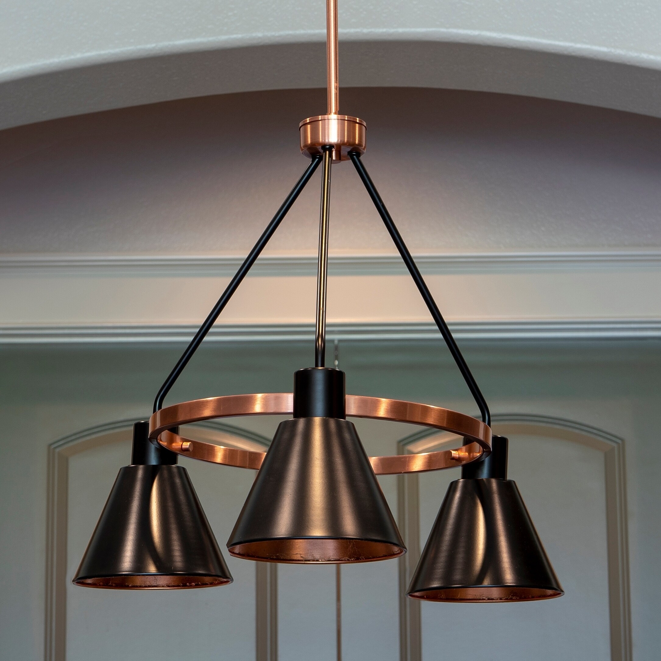 Carly 3-Light Metal Chandelier - Chandeliers For Bedrooms by Overstock.com