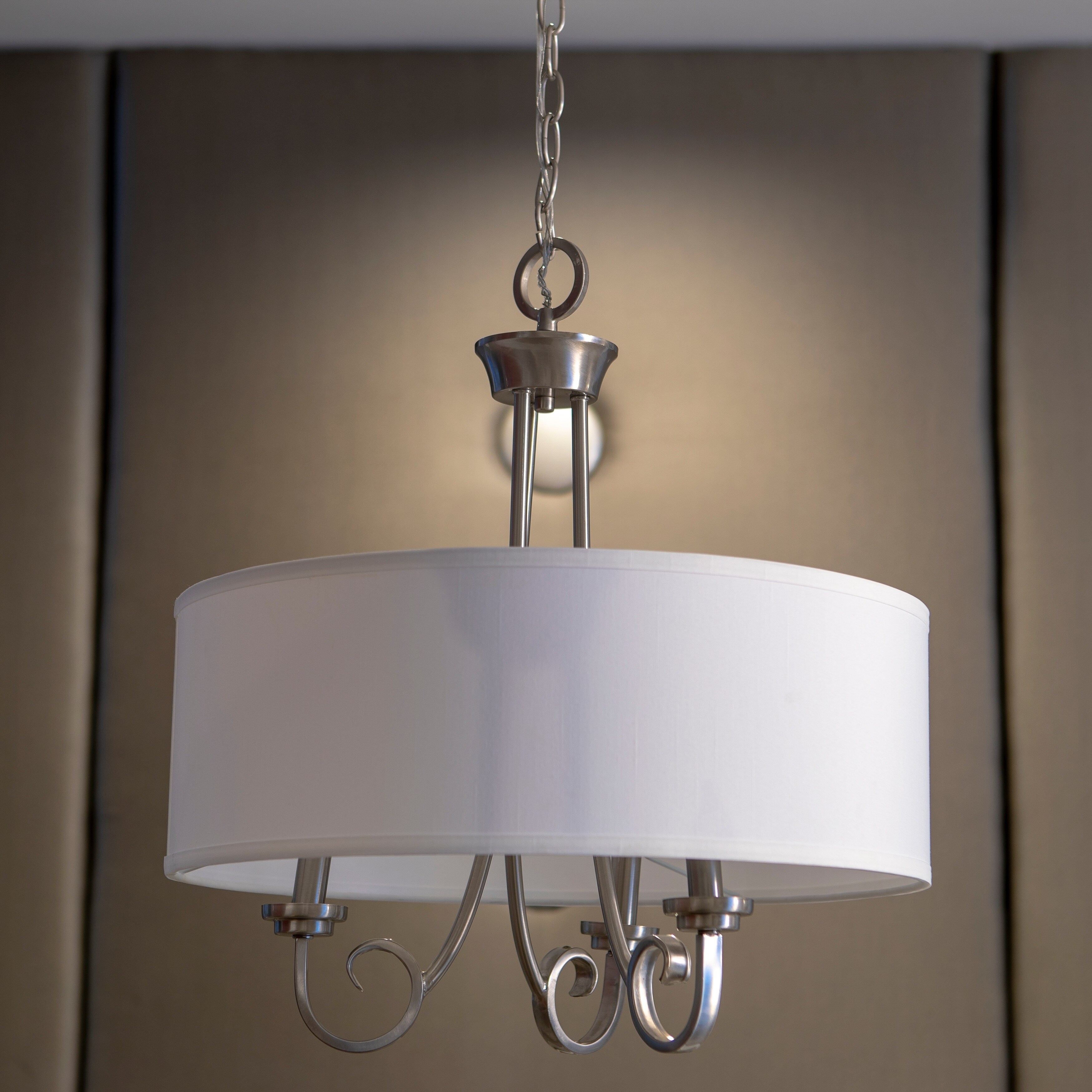 Maisie 3-Light Chandelier with Drum Shade - Chandeliers For Bedrooms by Overstock.com