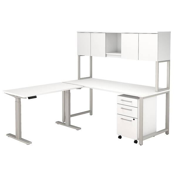 Shop Bush 400 Series 72w L Desk Height Adjustable Return Hutch