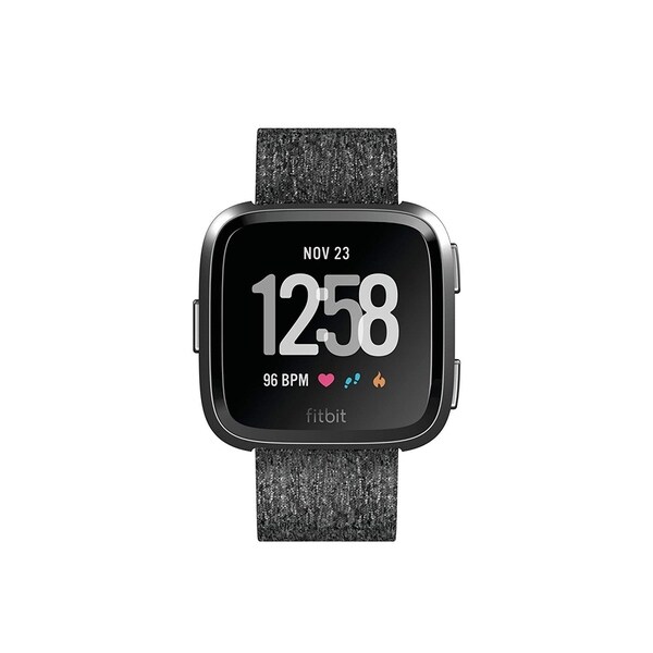 fitbit versa special edition smartwatch uni dark grey