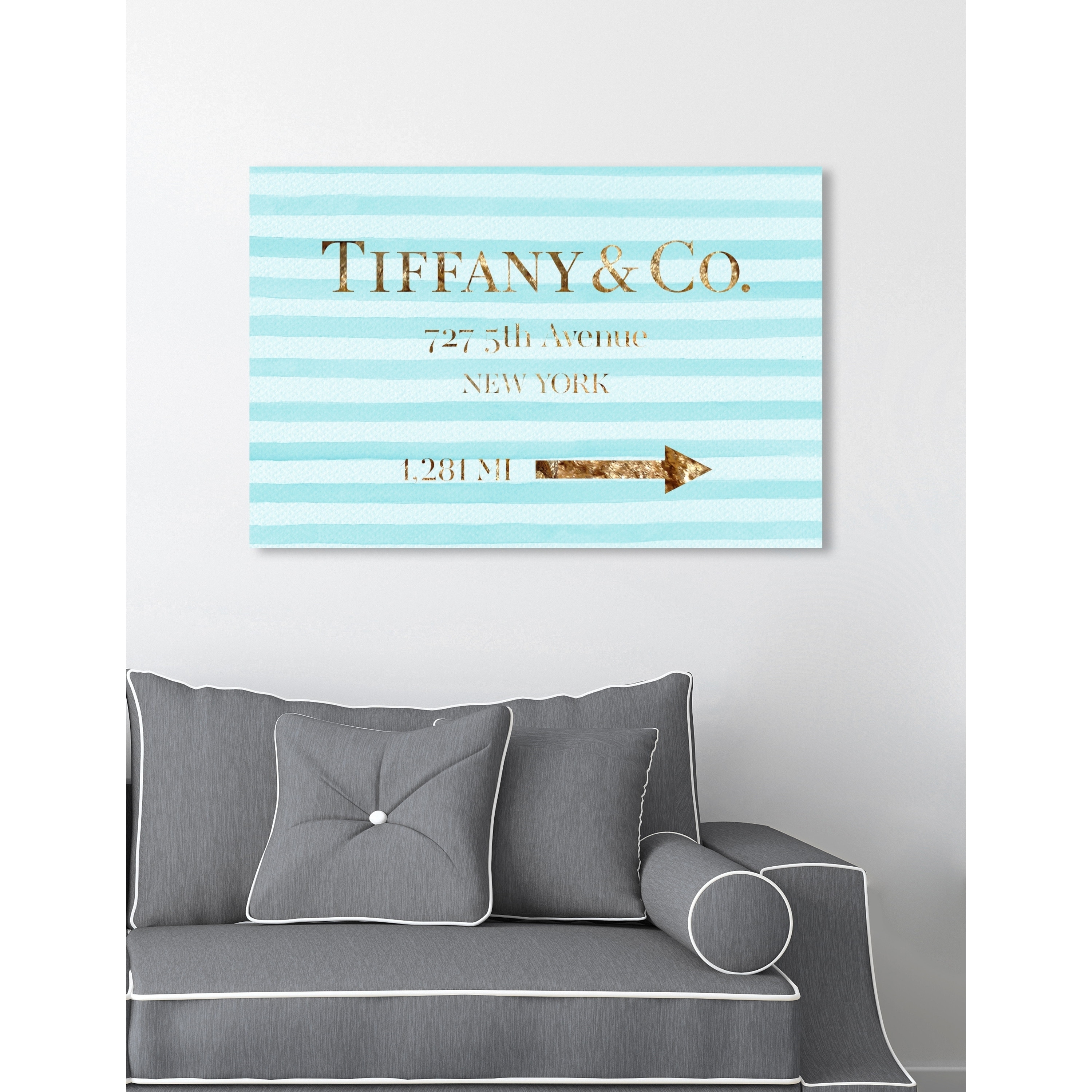 新品 オリバーガル Olivergal Jewelry Road Sign Oliver Gal 'Jewelry Road Sign' Fashion and Glam Wall Art Canvas