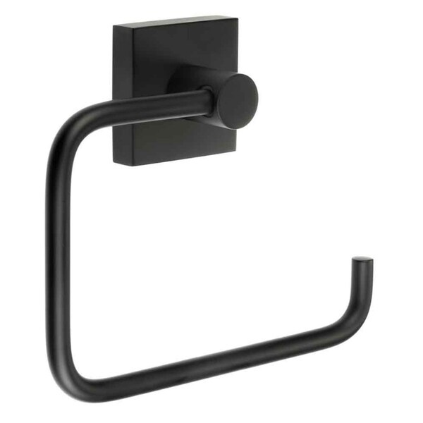 Smedbo House Euro Style Toilet Paper Holder Matte Black Smedbo House Euro Style Toilet Paper Holder Matte Black