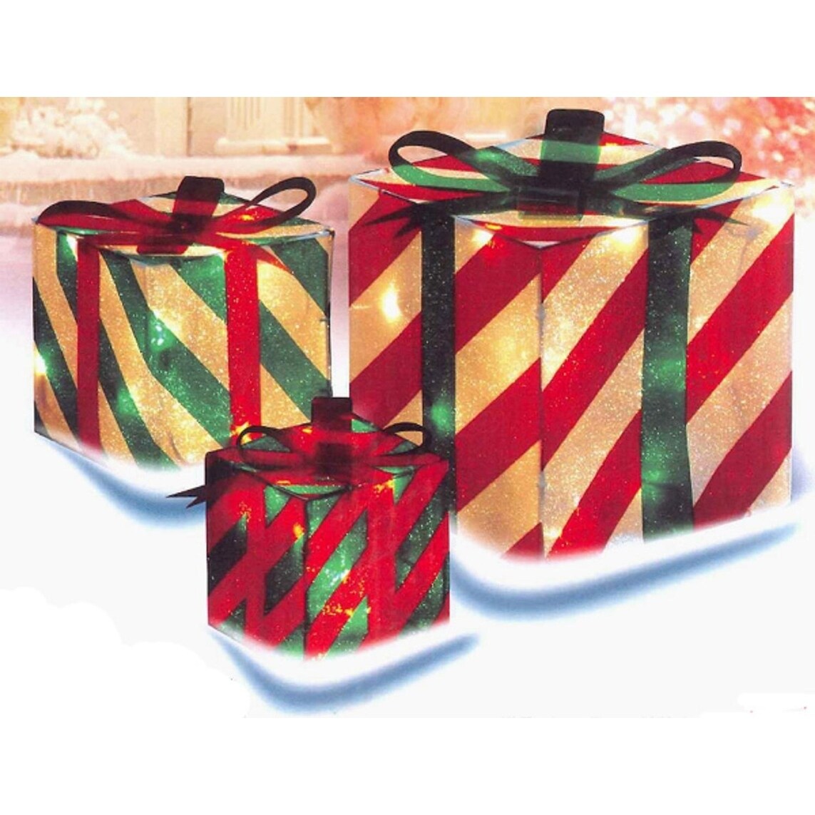 3 Piece Lighted Gift Box Set Tescar Innovations2019 Org