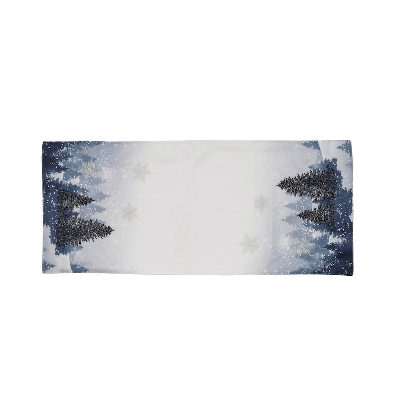 Winter Wonderland Double layer 16 by 36-Inch Christmas Table Runner