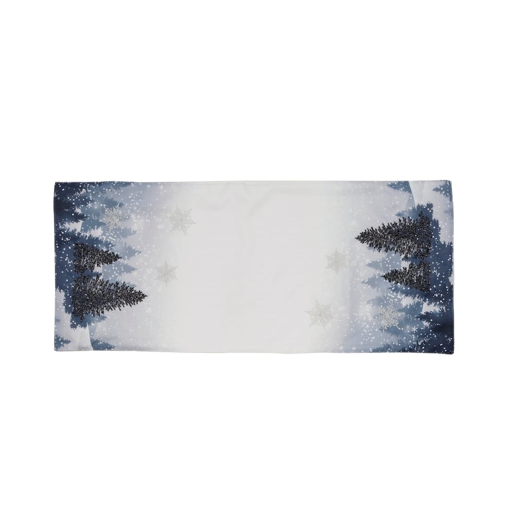 Winter Wonderland Double layer 16 by 36-Inch Christmas Table Runner