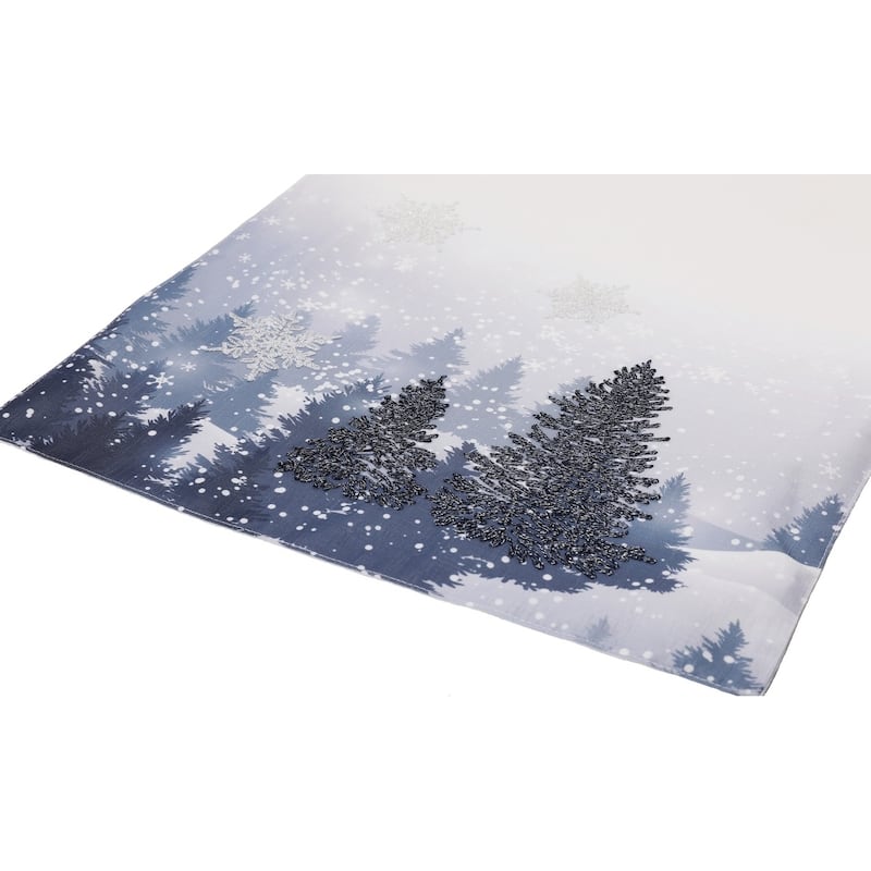 Winter Wonderland Double layer 16 by 36-Inch Christmas Table Runner
