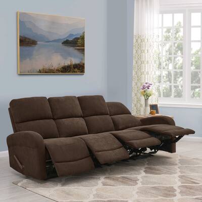 Copper Grove Herentals Brown Chenille 4-seat Recliner Sofa