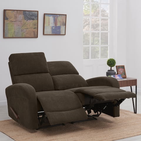 Copper Grove Herentals Brown Chenille 2-seat Recliner Loveseat
