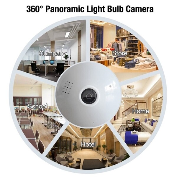 360 panoramic light bulb camera