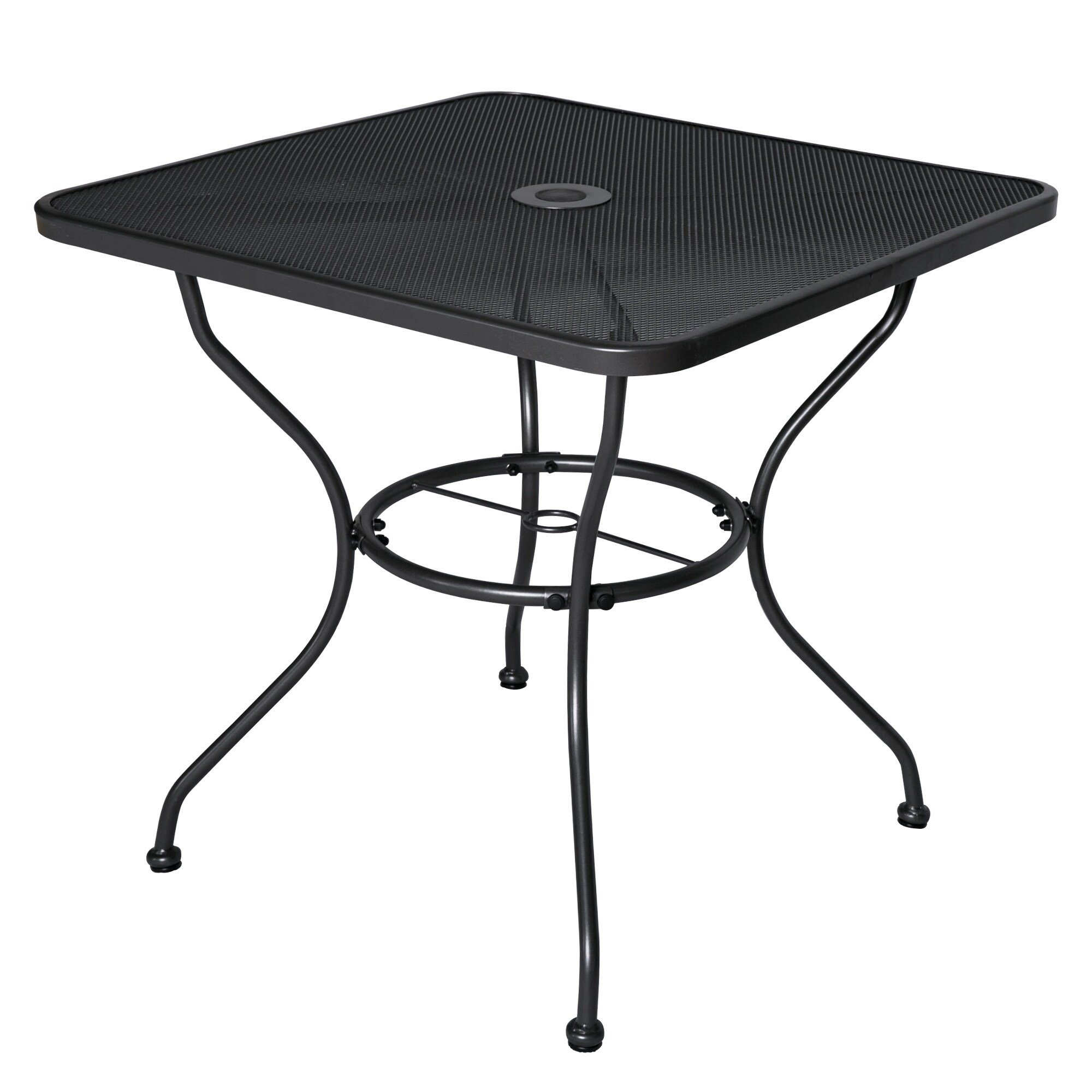 Cloud Mountain 30 X 30 Outoor Dining Table Square Patio Bistro Table Powder Coated Steel Frame Top Umbrella Stand Deck Outdoor Furniture Garden Table Ash Black Mixglass Com Br