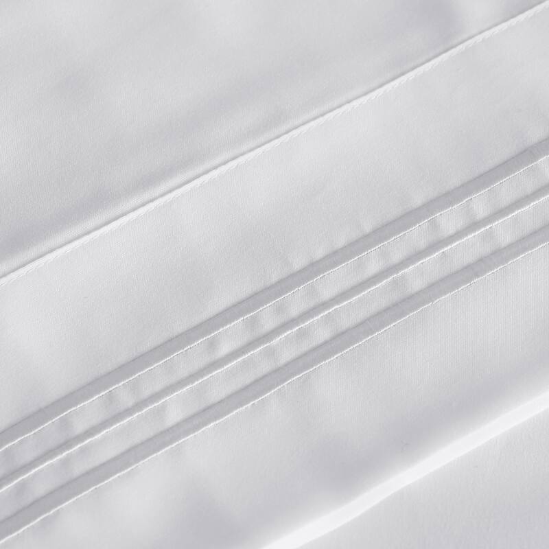 Furinno Angeland Vienne Microfiber Bed Sheets and Pillowcases Set - Full - White