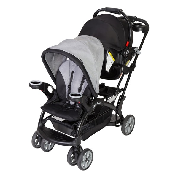 baby trend sit and stand double stroller car seat compatibility