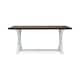 preview thumbnail 4 of 5, Cassia Farmhouse Traditional Table Acacia Wood with Legs by Christopher Knight Home - dark brown + white
