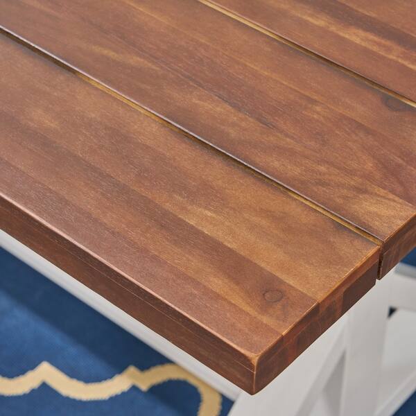 Shop Cassia Outdoor Rustic Farmhouse Acacia Wood Dining Table By