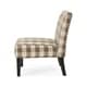 preview thumbnail 4 of 5, Kassi Contemporary Fabric Slipper Accent Chair by Christopher Knight Home