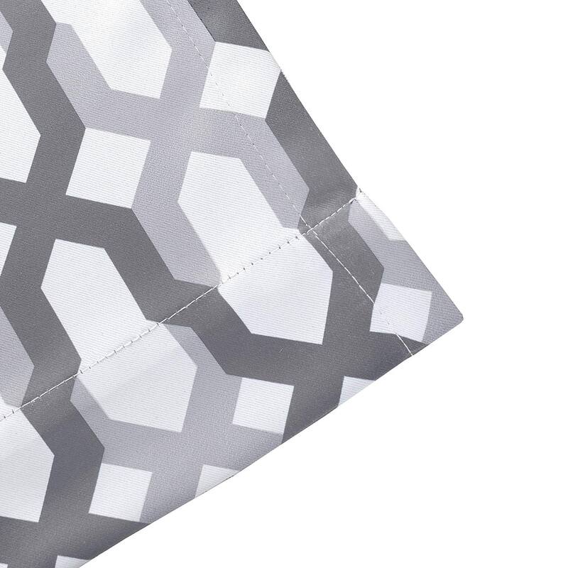 DriftAway Mason Geometric Trellis Pattern Window Curtain Valance
