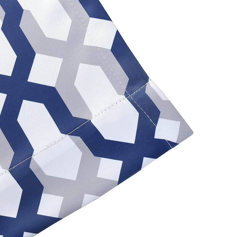 DriftAway Mason Geometric Trellis Pattern Window Curtain Valance