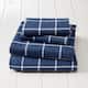 Option windowpane - navy / white