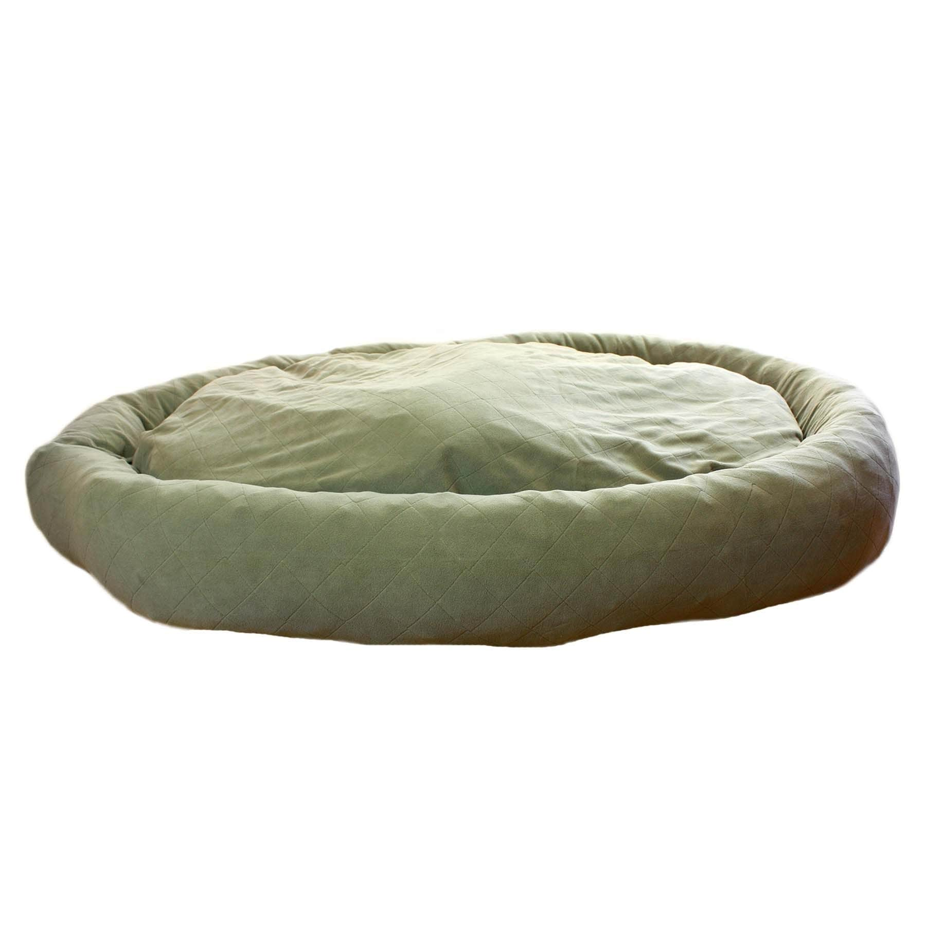 sage green dog bed