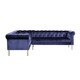 preview thumbnail 19 of 21, Chic Home Julian Velvet Upholstered Left Facing Sectional Sofa