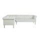 preview thumbnail 5 of 21, Chic Home Julian Velvet Upholstered Left Facing Sectional Sofa