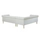 preview thumbnail 7 of 21, Chic Home Julian Velvet Upholstered Left Facing Sectional Sofa