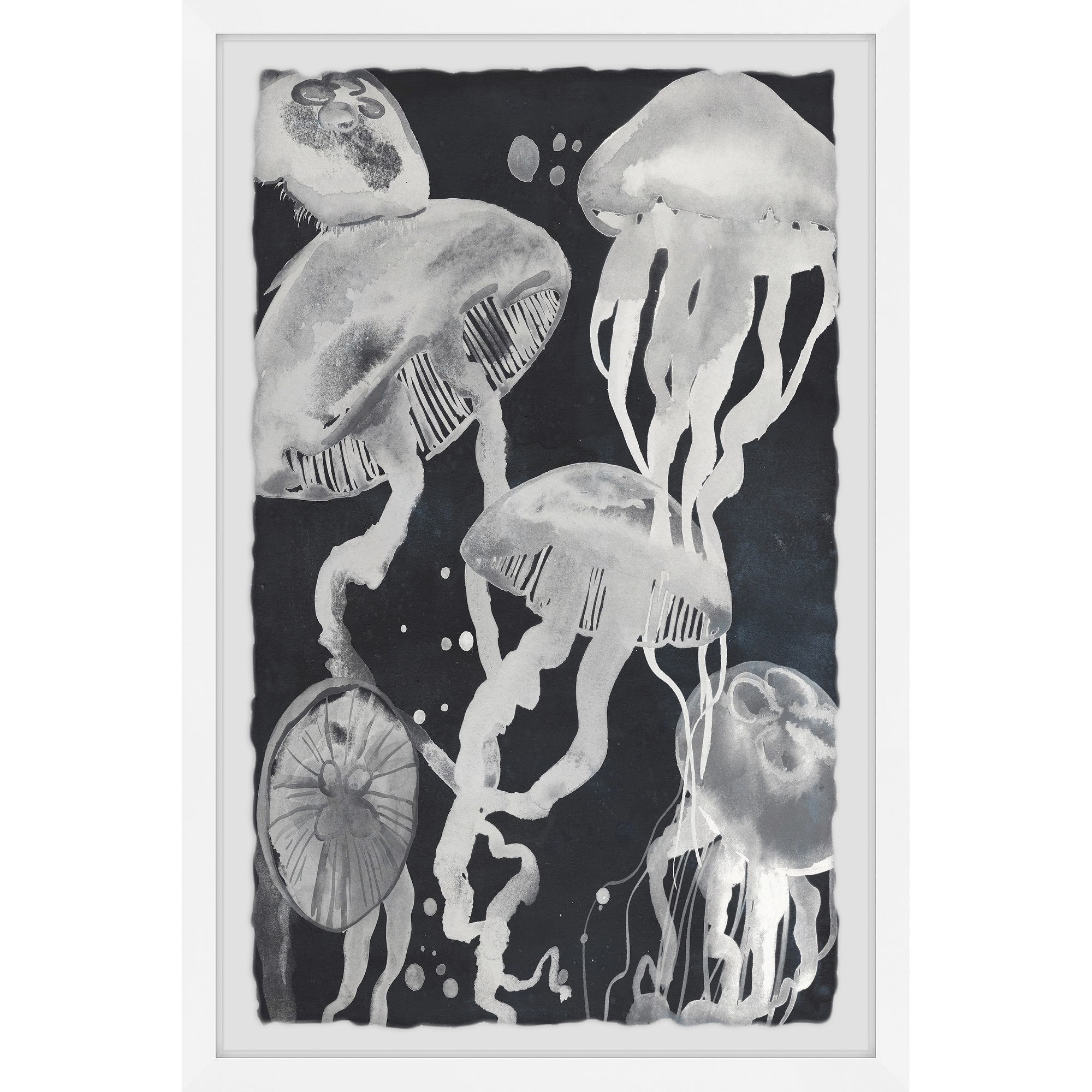 Marmont Hill Handmade Jellyfish Iii Framed Print Overstock