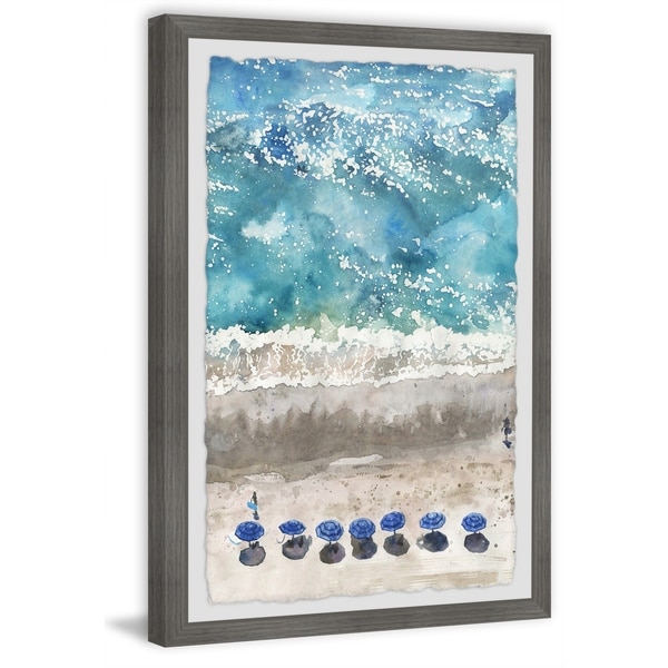 Marmont Hill - Handmade Blue Sunshade Framed Print. Opens flyout.