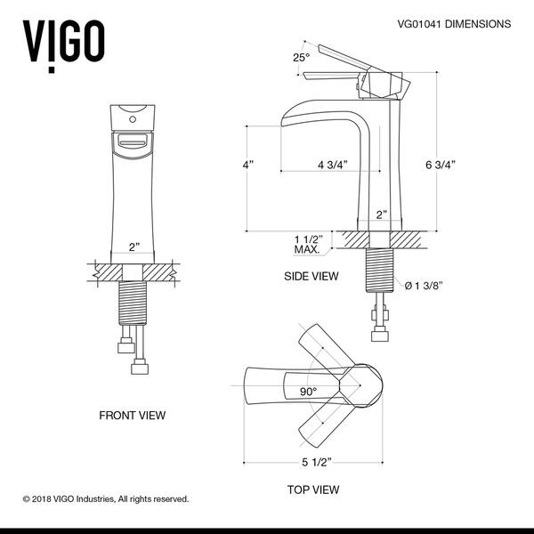 Shop Vigo Paloma Matte Black Single Hole Bathroom Faucet With Deck
