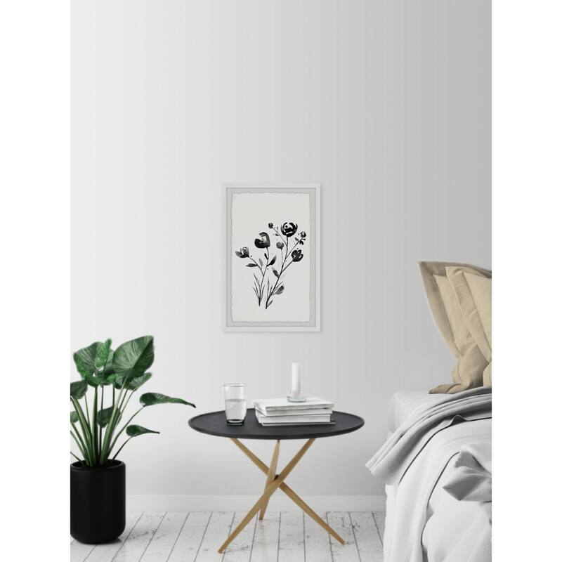 Winter Flowers II' Framed Painting Print - Multi-Color