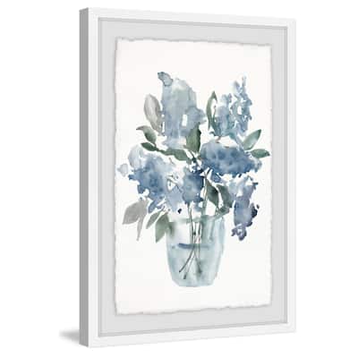Water Flower II' Framed Painting Print - Multi-Color