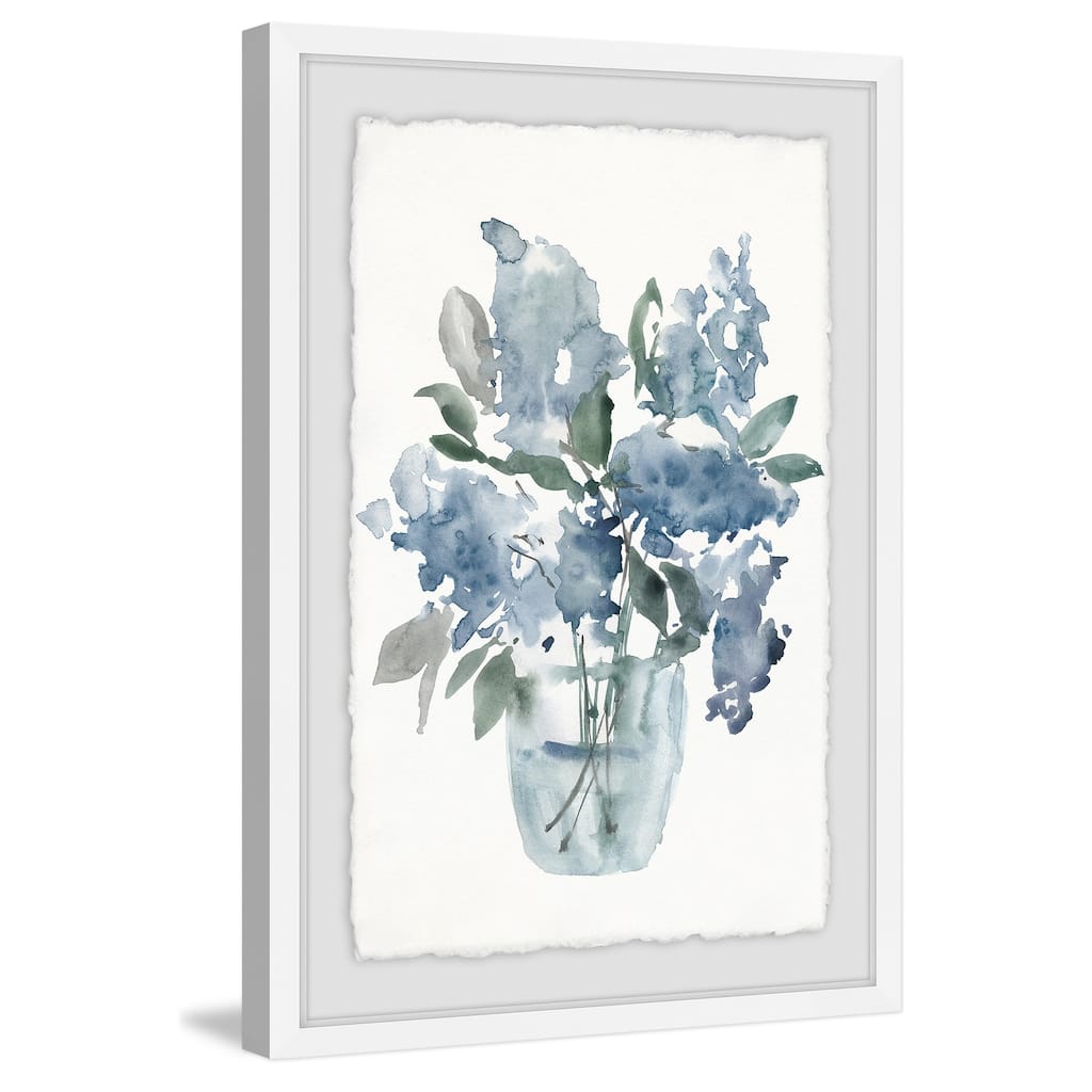 Water Flower II' Framed Painting Print - Multi-Color