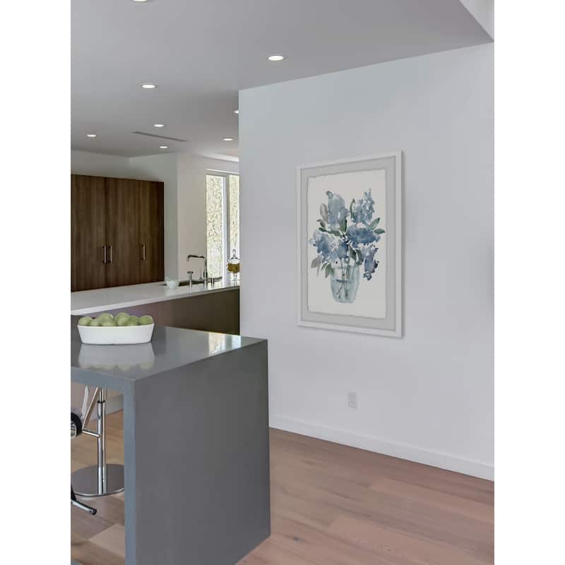 Water Flower II' Framed Painting Print - Multi-Color