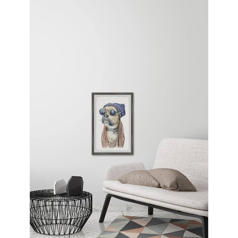 Rockstar' Framed Painting Print - Multi-Color