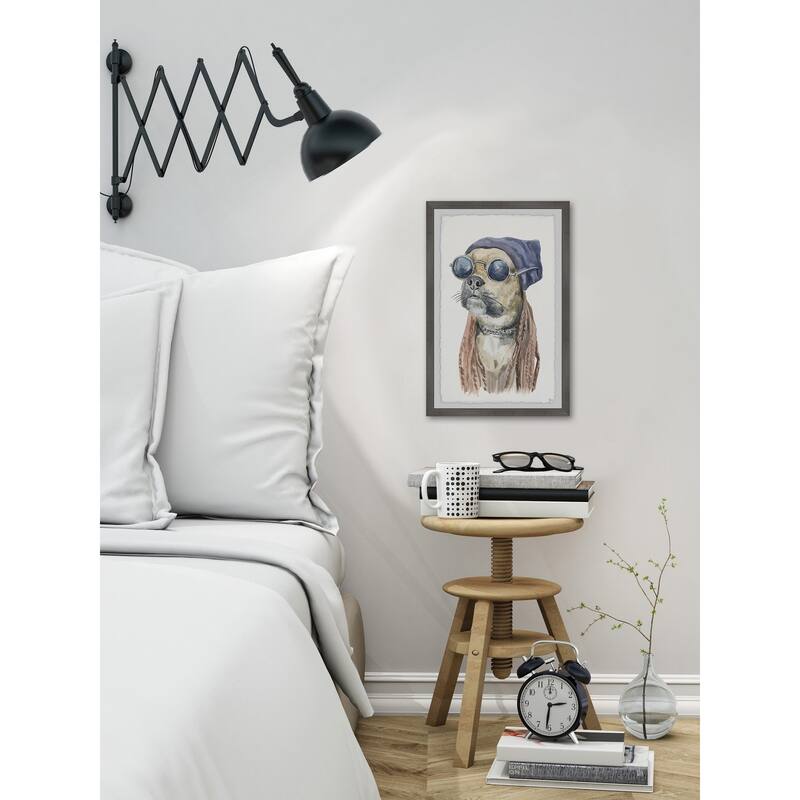 Rockstar' Framed Painting Print - Multi-Color