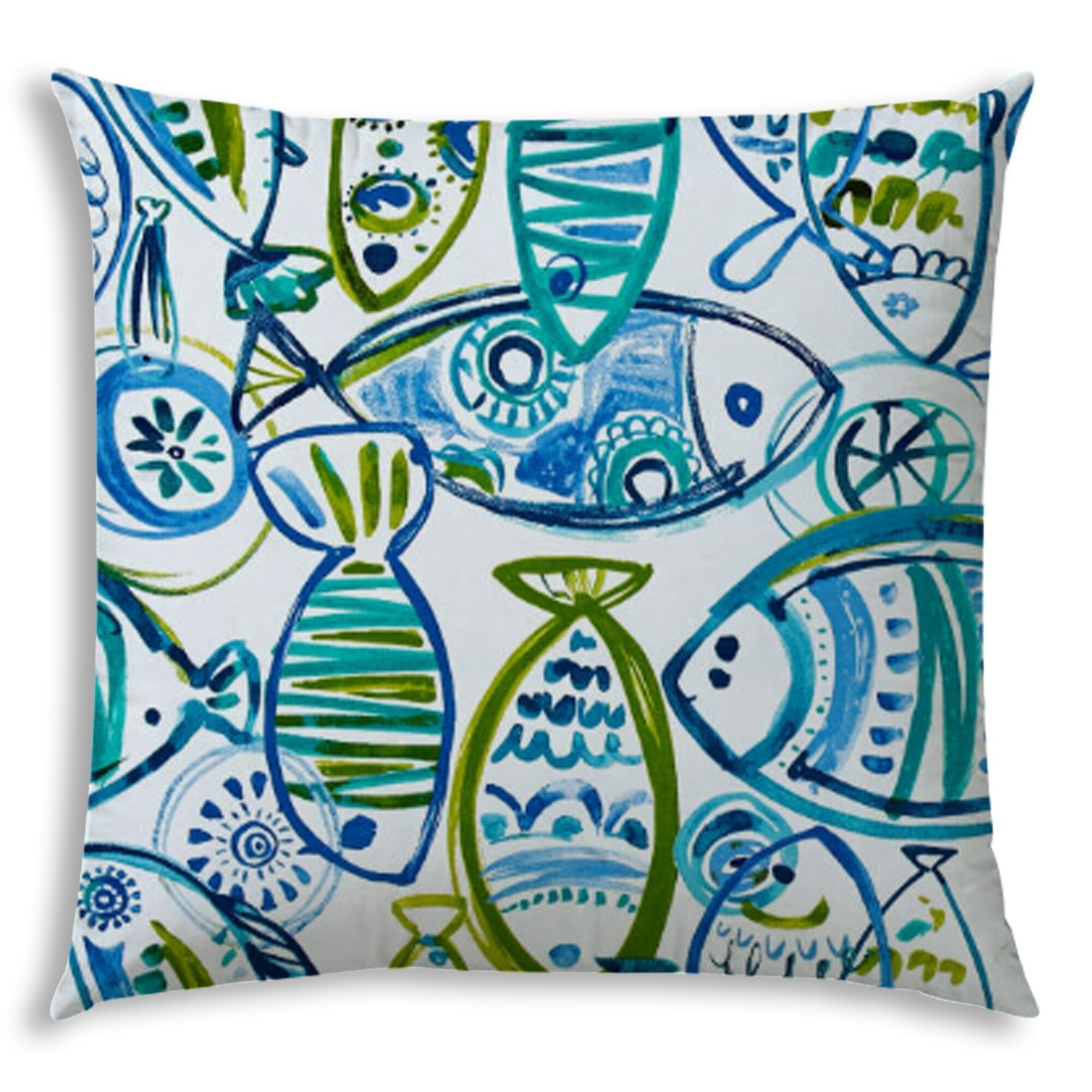 Joita 教育鱼aqua 室内 室外枕头缝制水绿色 蓝绿色 蓝色 Da Ebay