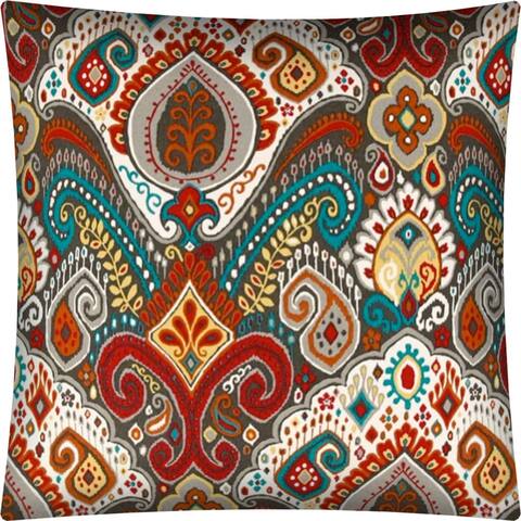 Joita BOHO BURST Red Indoor/Outdoor - Zippered Pillow Cover