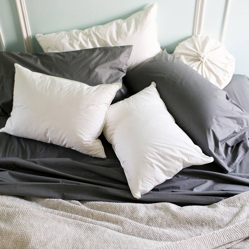 Charisma Luxe Down Filled Compartment 2-Pack Pillow - White