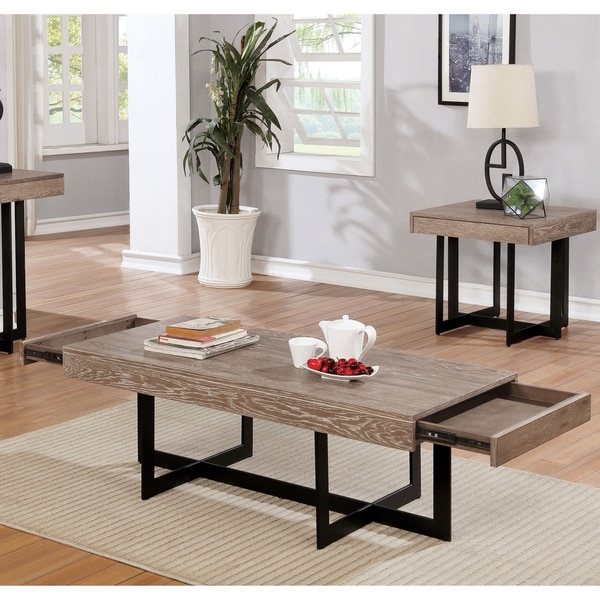 Furniture of America Levant Cross Base Coffee Table - On ...