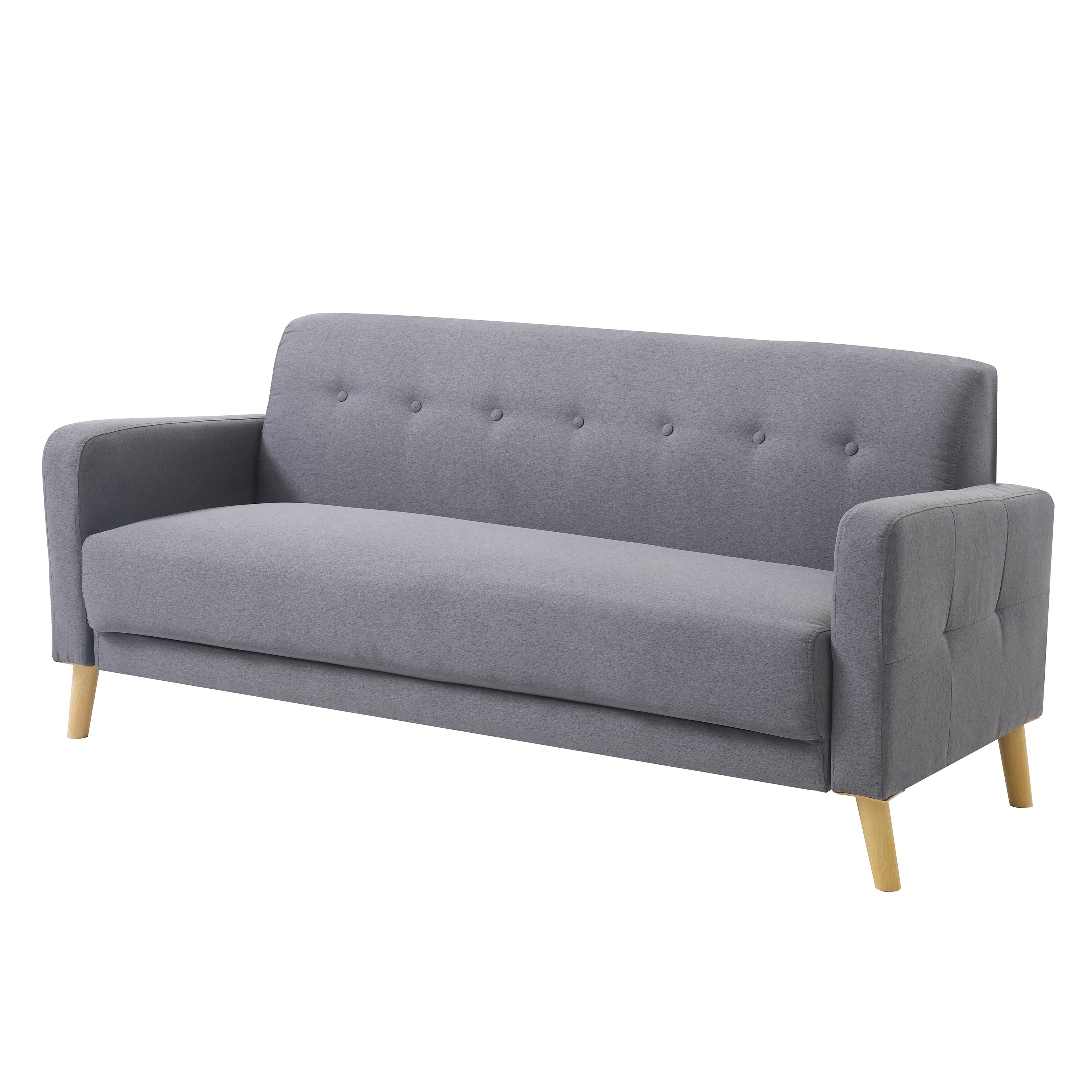 Shop Mid Century Modern Upholstered Tufted Back Single Cushion