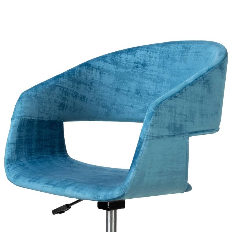 Amani Blue Velvet Office Chair
