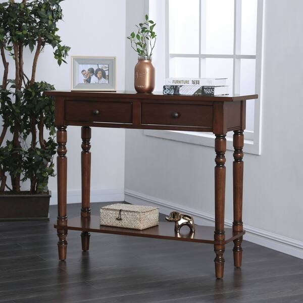 Shop Furniture Of America Jeln Traditional Wood Entryway Console