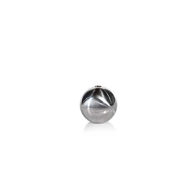 3.5" Tall "Titanium" Wax Ball Candles, Silver (Set of 3)